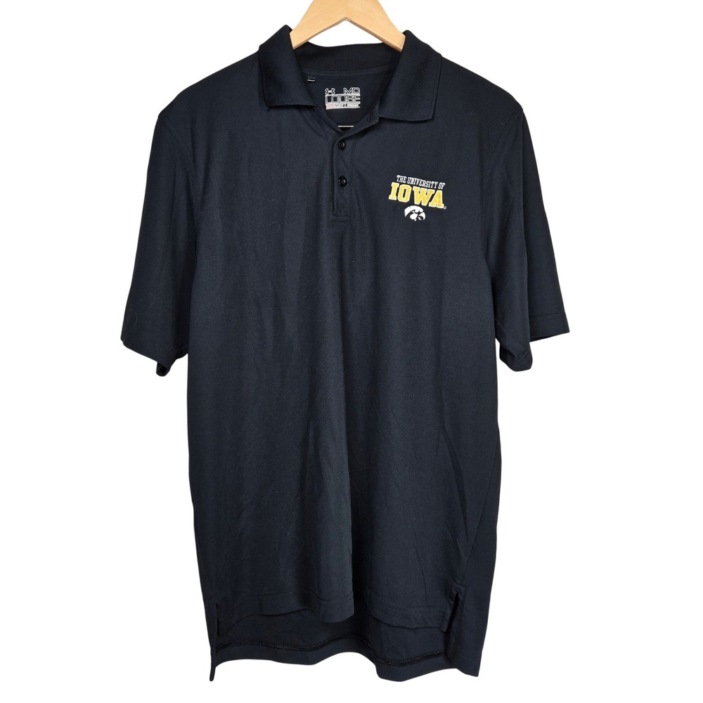 Under Armour Mens‎ University of Iowa Hawkeyes Heatgear Polo Shirt Black Size MD